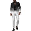 Generico Abito da Uomo in 2 Pezzi Formale da Matrimonio Affari Blazer E Pantaloni Elegante Smoking Cerimonia Completo da Uomo Dinner Business Abito da Sposa Slim Fit Wedding Cerimonia Abiti da Lavoro