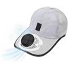 Generic Berretto da Baseball Ricaricabile a energia Solare con Ventola di Raffreddamento, Berretto da Baseball Traspirante Alimentato Tramite USB e energia Solare, Ventola silenziosa a 3 velocità