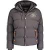 Geographical Norway Verveine Men - Men's Winter Autumn Jacket - Comfortable Warm Coat Lining - Long Sleeve Windbreaker Jacket - Ideal Elegant Gift Casual Men (Dark grey S)