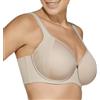 Selene, Reggiseno Donna con Coppa Spacer Decorata in Pizzo, Ferretto e Spalline Larghe Comfort, Collezione Mia, Colore Terra, Taglia 7D