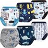 FLYISH DIRECT Mutandine Apprendimento per Bambino per Ragazzi Mutandine di Apprendimento Pantaloni da vasino per Bambini Cotone Assorbente Confezione da 6, 3T/3 Anni