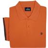 Coveri Maglia Polo Uomo Manica Corta 100% Cotone Logo Colletto M L XL XXL XXXL (L - Arancio)