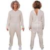 FERRUCCI COMFORT Pigiama Sanitario con Zip Posteriore Manica Lunga in Cotone da Donna - 9012 (2XS)