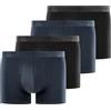 Fila Mutande Boxer Uomo Cotone, Set da 4, Nero 81NM (2XL)