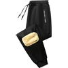 Generic Pantaloni Eleganti Uomo Pantalone Sportivi Pantalone Casual Inverno Foderato Pelliccia Uomo Taglio Rilassato Gamba Larga Caldo Freddo