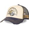 Von Dutch Cappello Uomo e Donna, Trucker Crew, Beige 32 | Unisex, Adulto 55,5-60cm, Effetto usato, Chiusura Snapback, Fascia antisudore, Rete rigida, Visiera curva, Vintage