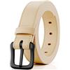 ITAY Belts Cintura TSA in pelle pieno fiore - Cintura ipoallergenica, regolabile e priva di nichel per uomini