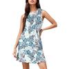 Luadnysin Prendisole Abiti Donna Estivi Vestito Elegante Estivo Summer Dresses for Women Ragazza Abito Chemisier Da Spiaggia Vestitini Vestiti Freschi Cotone Bianco Corti Casual Mare Fresco 3Xl Nero Corto