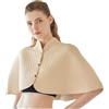 SJTJSPX Mantello Poncho Spalla Caldo Cape Scialle Inverno Donna,Scaldasalviette Scialle di Protezione Della Spalla,Anziani e Donna a Strati Coperta,Sciarpa Tempo Freddo, beige, Minces