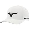 Mizuno Tour Delta - Cappello Aderente con Cappuccio, Colore: Bianco/Nero, S/M