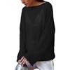 LIEROLYE Maglione In Maglia A Rete Trasparente Da Donna, Maglioni Oversize Leggero E Trasparente, Maglione Casual A Maniche Lunghe Con Motivo Traforato(Black,M)