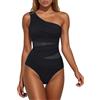 Luadnysin Costume Intero Donna Costume Donna Intero SGAMBATO Mare Sexy Curvy Costumi Pezzo sopra da Bagno con Ferretto Sportivo Push Up Fascia Nuoto Volant Contenitivo Pancia 3XL Interi Pantaloncini Acquagym