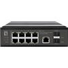 Level One LevelOne IGP-1091 Switch Industriale PoE+ 8x2.5G 2x1G 10G SFP+ Uplinks