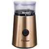 Bestron Macina caffè elettrico con lame in acciaio inox, Capacità: 50 g, 150 W, Acciaio inox effetto rame