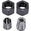 Generic Kit di Pinze per Fresa da 1/4 e 1/2 Pollici Set di Pinze di Ricambio da 2 Pezzi con Design Allungato Ispessito per Fresatrici DW621 DW616 DW618 MRC23EVSK GOF1200A