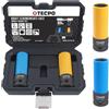 TECPO Kraft, set di chiavi a bussola in alluminio, 2 pezzi, 17 mm, 19 mm