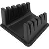 Generic Supporto per filo di saldatura 5 diversi slot Base magnetica Dispositivo di saldatura in plastica ispessita per cavi da 30 AWG a 12 AWG per riparazioni elettroniche (Nera)