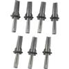 CYRENT Cunei professionali per spaccare la roccia con spessori a piuma, set da 7 pezzi da 9/16 pollici per muratura blocco spaccatura manuale strumenti in pietra 105 mm