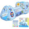 Tenda Con Tunnel, 3 in 1 Pop-Up Tunnel Gioco per Bambini per I Più Piscina Palli