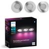 Philips Hue White&Col. Amb. Xamento faretto da incasso argento 3x4.2W