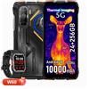 Blackview Smartphone Blackview ROCK 3 Outdoor, senza contratto, 32+256GB, Android 16, 108MP, display 6.78", 120Hz, batteria 10000mAh, ricarica wireless, termocamera, IP68/IP69K