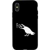 Retro Crow Apparel Gifts Custodia per iPhone X/XS FCAWF Corvo Divertente Minimalista F-Caw-F Meme