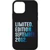 Limited Edition September 2012 Legendary Custodia per iPhone 12 mini Settembre 2012 Anno 2012 Retro 2012 Vintage Edizione Limitata