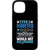 Diabetes Awareness Shirt Diabetic Gifts Custodia per iPhone 15 Diabete di tipo 2 Consapevolezza del diabete guerriero T2D