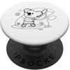 FreddyKoala Painting Palloncino da baseball per bambini Koala I da colorare PopSockets PopGrip Adesivo