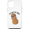 Punny Bone Custodia per iPhone 12/12 Pro It's Nut My Fault Divertente gioco di parole con arachidi