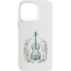 Disegni Artistici Violino Floreale Vinta Custodia per iPhone 14 Pro Max Violino Floreale Vintage Musica Classica