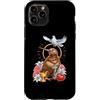 Catholic Core Catholiccore Aesthetic Got Custodia per iPhone 11 Pro Kiwi Bird Coquette Cristiano Religioso Crocifisso Cuore Croce
