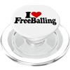 FREE BALLING COMMANDO APPAREL I LOVE HEART FREE BALLING FREEBALLING NO INTIMO COMANDO PopSockets PopGrip per MagSafe
