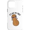 Punny Bone Custodia per iPhone 16 Pro Max It's Nut My Fault Divertente gioco di parole con arachidi
