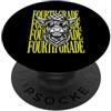 4th Grade Student Teacher First Day Of S Divertente insegnante di quarta elementare mucca carina studente di ritorno a scuola PopSockets PopGrip Adesivo