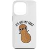 Punny Bone Custodia per iPhone 13 Pro It's Nut My Fault Divertente gioco di parole con arachidi