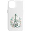Disegni Artistici Violino Floreale Vinta Custodia per iPhone 14 Violino Floreale Vintage Musica Classica