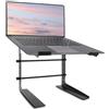 Pyle Supporto per computer portatile, regolabile in altezza, ergonomico, compatibile con computer portatile Dell, MacBook Air, Pro, Samsung e qualsiasi peso fino a 3,6 kg