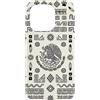 Folk Art Gifts Custodia per iPhone 15 Pro Bandiera messicana modello azteco aquila serpente Messico Orgoglio