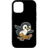 penguin skater cool bird icy style skate Custodia per iPhone 12/12 Pro Pinguino Skateboard Retro Cartoon