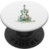 Disegni Artistici Violoncello Floreale V Violoncello Floreale Vintage Musica Classica PopSockets PopGrip Adesivo