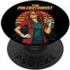 Funny Phlebotomy Work Joke Blood Donatio Retro Flebotomista Donna Sarcastico Umorismo Flebotomia Lavoro PopSockets PopGrip Adesivo