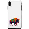 Cute Animal Apparel for Men Women Kids b Custodia per iPhone XS Max Bison Buffalo Paint Drip - Zoo Favorite Animal Farm Farmer