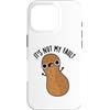 Punny Bone Custodia per iPhone 16 Pro It's Nut My Fault Divertente gioco di parole con arachidi