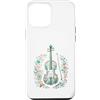 Disegni Artistici Violino Floreale Vinta Custodia per iPhone 12 Pro Max Violino Floreale Vintage Musica Classica