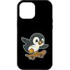 penguin skater cool bird icy style skate Custodia per iPhone 12 Pro Max Pinguino Skateboard Retro Cartoon
