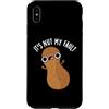 Punny Bone Custodia per iPhone XS Max It's Nut My Fault Divertente gioco di parole con arachidi