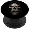 Bahaa's Tee Darkness Knows My Name Hooded Skull Quote Gothic Horror PopSockets PopGrip Adesivo