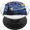 Funny Art Teacher Apparels & Impressioni Let It Gogh Notte Stellata Divertente Artista Van Gogh Belle Arti PopSockets PopGrip Adesivo