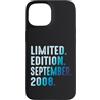 Limited Edition September 2008 Legendary Custodia per iPhone 15 Settembre 2008 Anno 2008 Retro 2008 Vintage Edizione Limitata